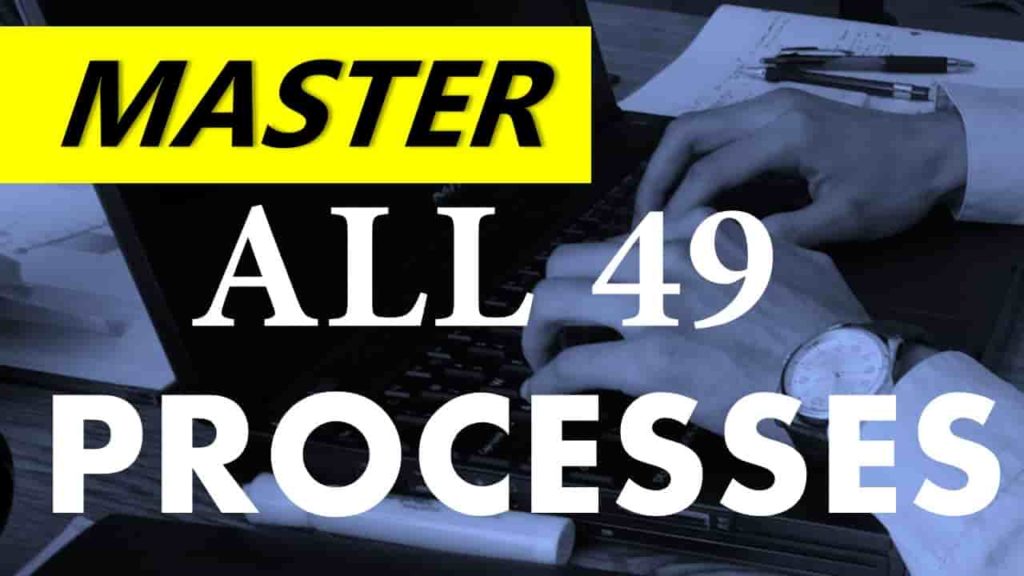 Master 49 Processes for CAPM Exam