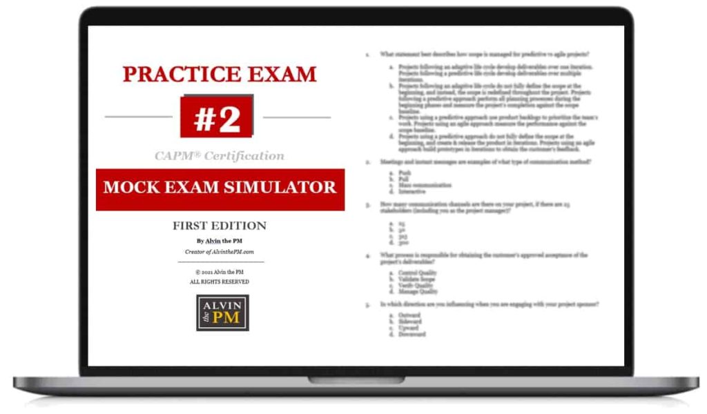 Mock Exam Simulator 02 for CAPM Exam